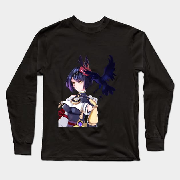 Sara Kujou Genshin Impact Long Sleeve T-Shirt by Anime Dreams Store